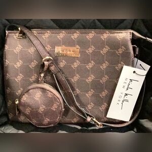 Nicole Miller Crossbody Bag with a Matching Earbud Pouch - New With Tags